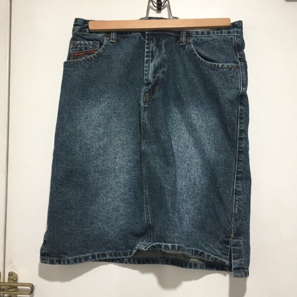 VINTAGE BBZ DENIM MIDI SKIRTS - Picture 2 of 6